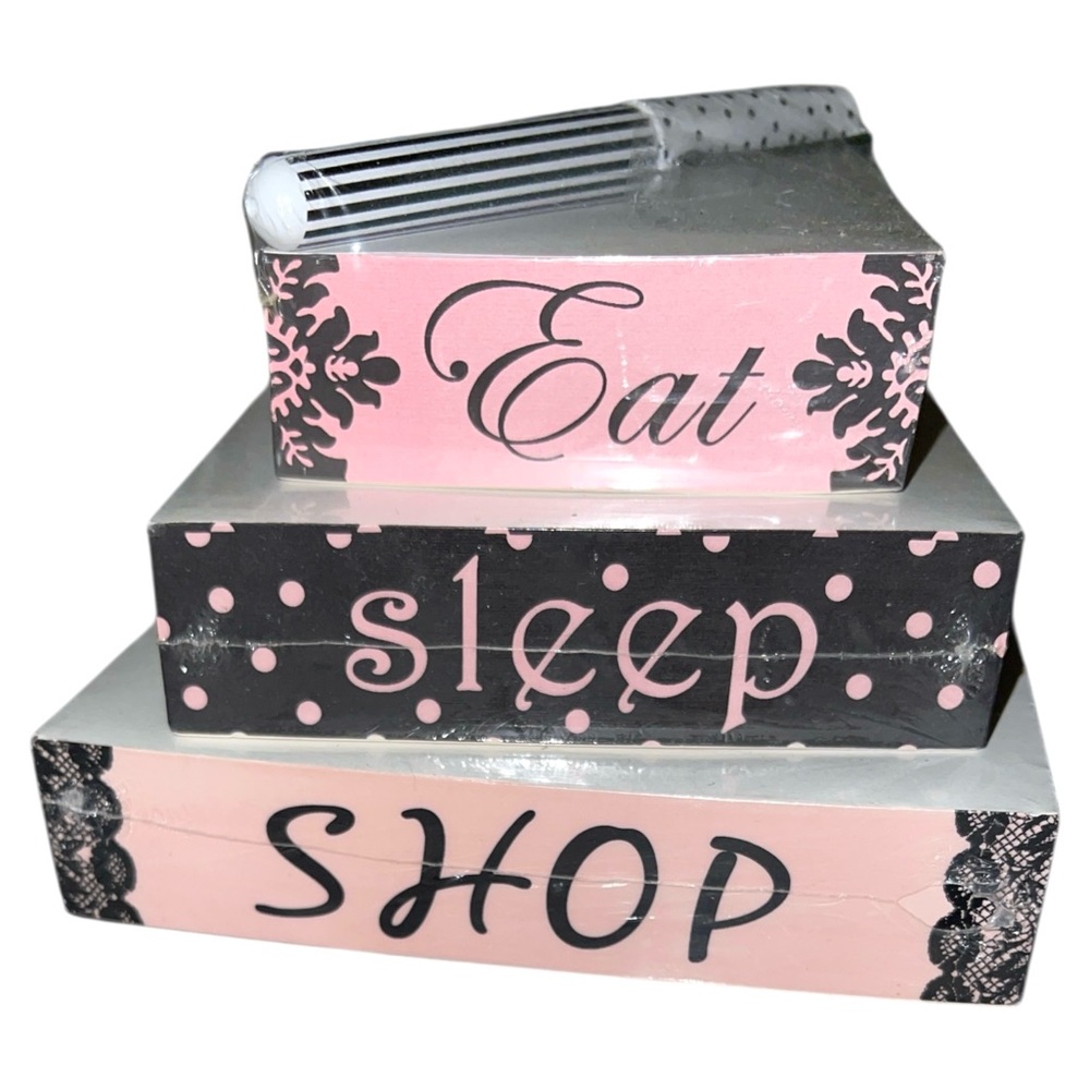 LADY JAYNE EAT SLEEP SHOP NOTE PADS AND PEN